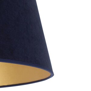 Duolla Lampenschirm Cone Höhe 18 cm, dunkelblau/gold