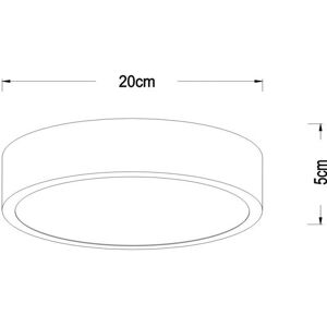 Lucide LED-Deckenleuchte Unar, gold matt, Ø 20 cm