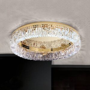 Orion Kristall-Deckenlampe Ring - 75 cm