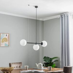 TK Lighting Pendellampe Celeste mit Kugelgläsern, dreiflammig