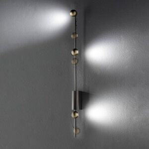 Sil-Lux LED-Wandleuchte Magnetic C, bronze/gold