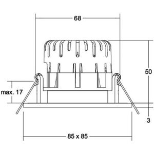 BRUMBERG LED-Spot BB21 IP65 on/off Anschlussbox strukturweiß