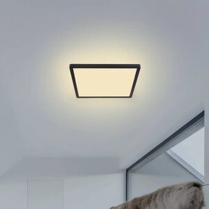 Globo LED-Deckenleuchte Sapana, eckig, dimmbar, schwarz