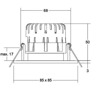 BRUMBERG LED-Spot BB21 IP65 on/off Anschlussbox schwarz matt