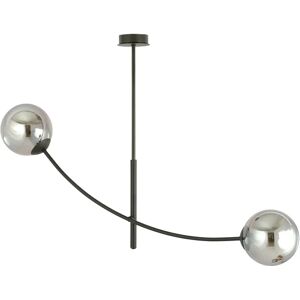 Euluna Deckenlampe Hunter, schwarz/grafit, 2-flammig