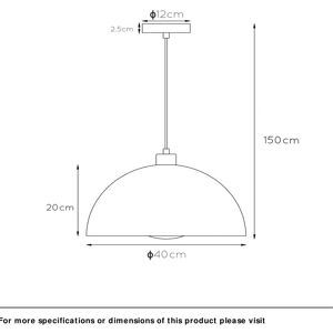 Lucide Hängeleuchte Siemon aus Stahl, Ø 40 cm, grün