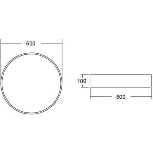 BRUMBERG Biro Circle, Ø 60 cm, on/off, weiß, 4.000 K