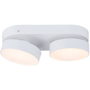 Lutec LED-Deckenspot Stanos, CCT, zweiflammig, weiß