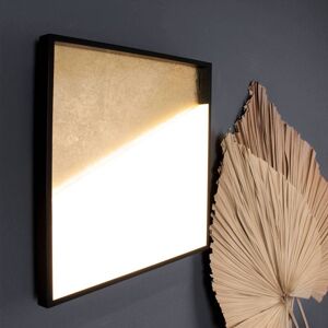 Eco-Light LED-Wandleuchte Vista, gold/schwarz, 30 x 30 cm