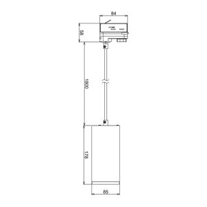 Deko-Light LED-Pendelleuchte 3-Phasen 20W schwarz