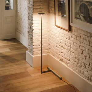 Vibia Flat LED-Stehlampe Höhe 100 cm schwarz