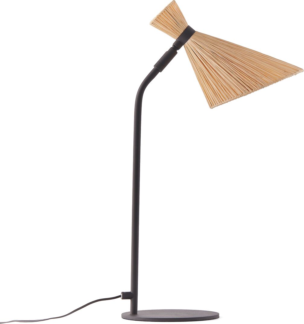 LA REDOUTE INTERIEURS Tischlampe aus Metall und Raffia Rozza BEIGE