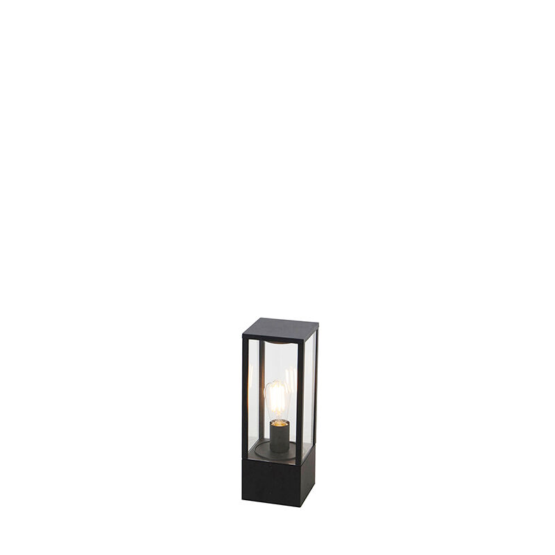 QAZQA Industrielle Außenlampe schwarz 40 cm IP44 - Charlois