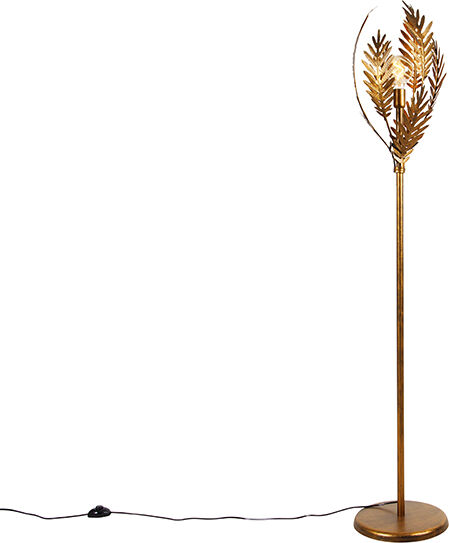 QAZQA Vintage Stehlampe Gold - Botanica