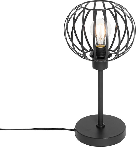 QAZQA Design-Tischlampe schwarz - Johanna