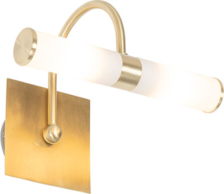 QAZQA Klassische Wandleuchte gold IP44 2-flammig - Bath Arc