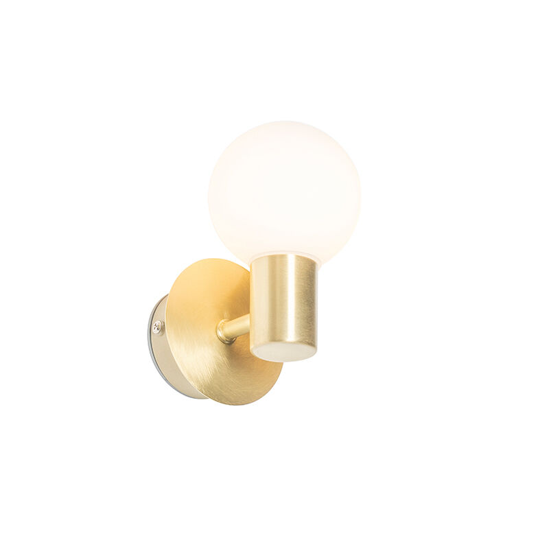 QAZQA Moderne Wandleuchte Gold IP44 - Cederic Up