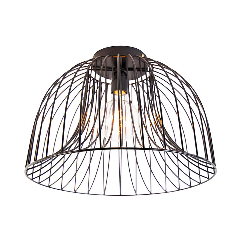 QAZQA Design plafondlamp zwart - Sarina