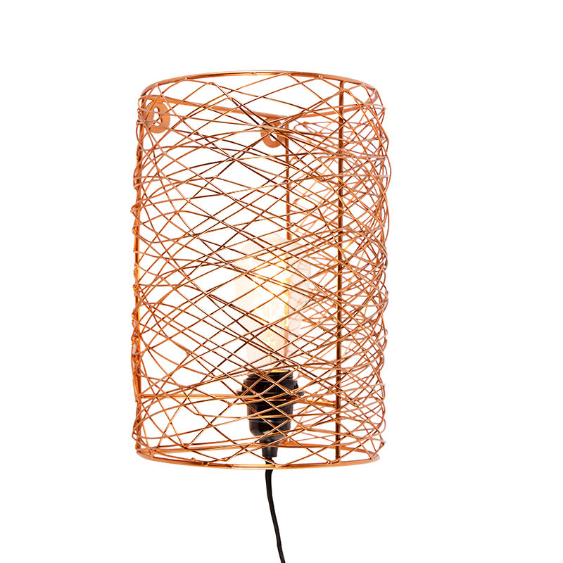 QAZQA Design wandlamp koper - Sarella