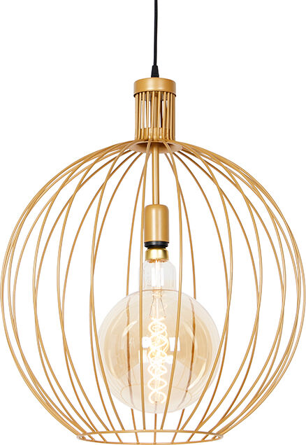 QAZQA Design Hängelampe gold 50 cm - Wire Dos