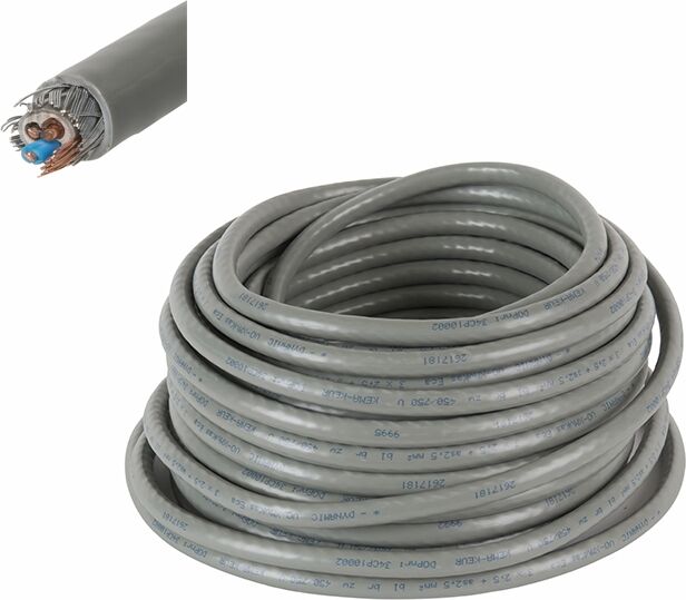 Cable Partners Erdungskabel auf einer Rolle VO-XMvKas Eca 3x2,5 MM2 - 25 MTR