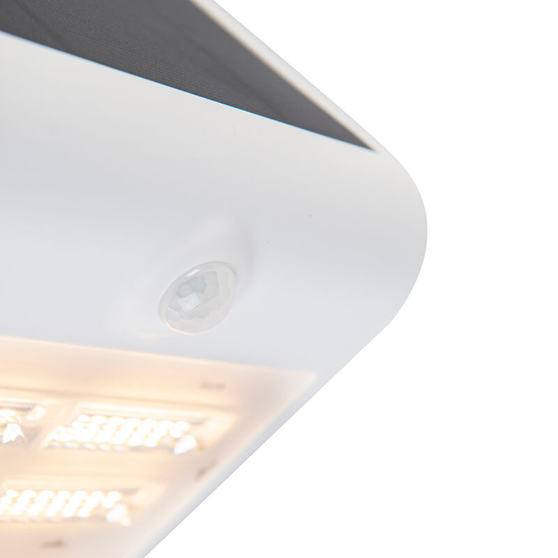 Shada Strahler weiß inkl. LED mit Bewegungsmelder IP65 Solar - Daya
