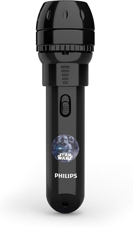 Philips Disney Star Wars LED Taschenlampe mit Projektor, schwarz