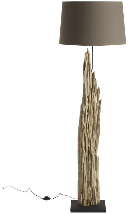 Vente-unique.ch Stehlampe Treibholz Valga - Höhe: 175 cm