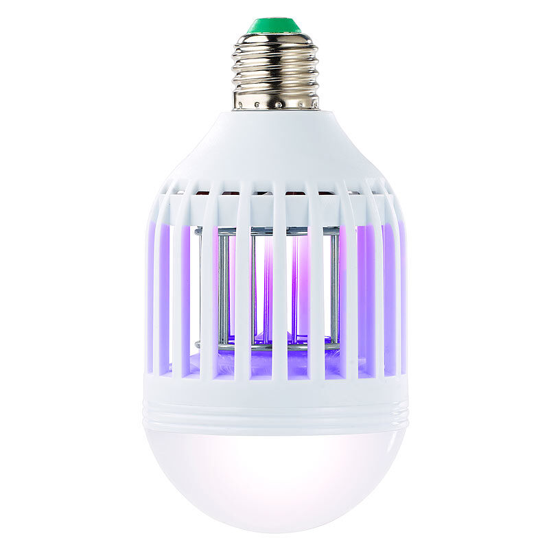 Exbuster 2in1-UV-Insektenkiller & LED-Lampe E27, 9 Watt, 550 lm, tageslichtweiß