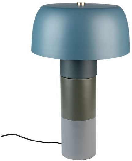 White Label Tischlampe Muras Tricolor blau