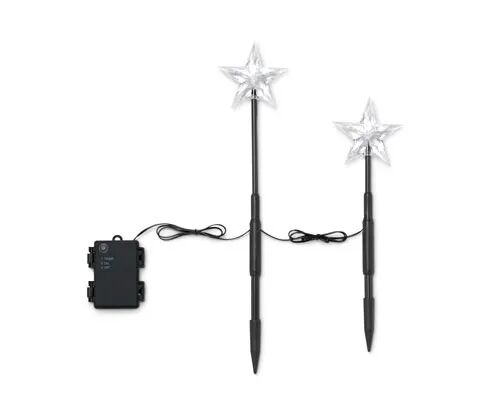 Tchibo 2 LED-Gartenstecker - Tchibo - Schwarz Kunststoff