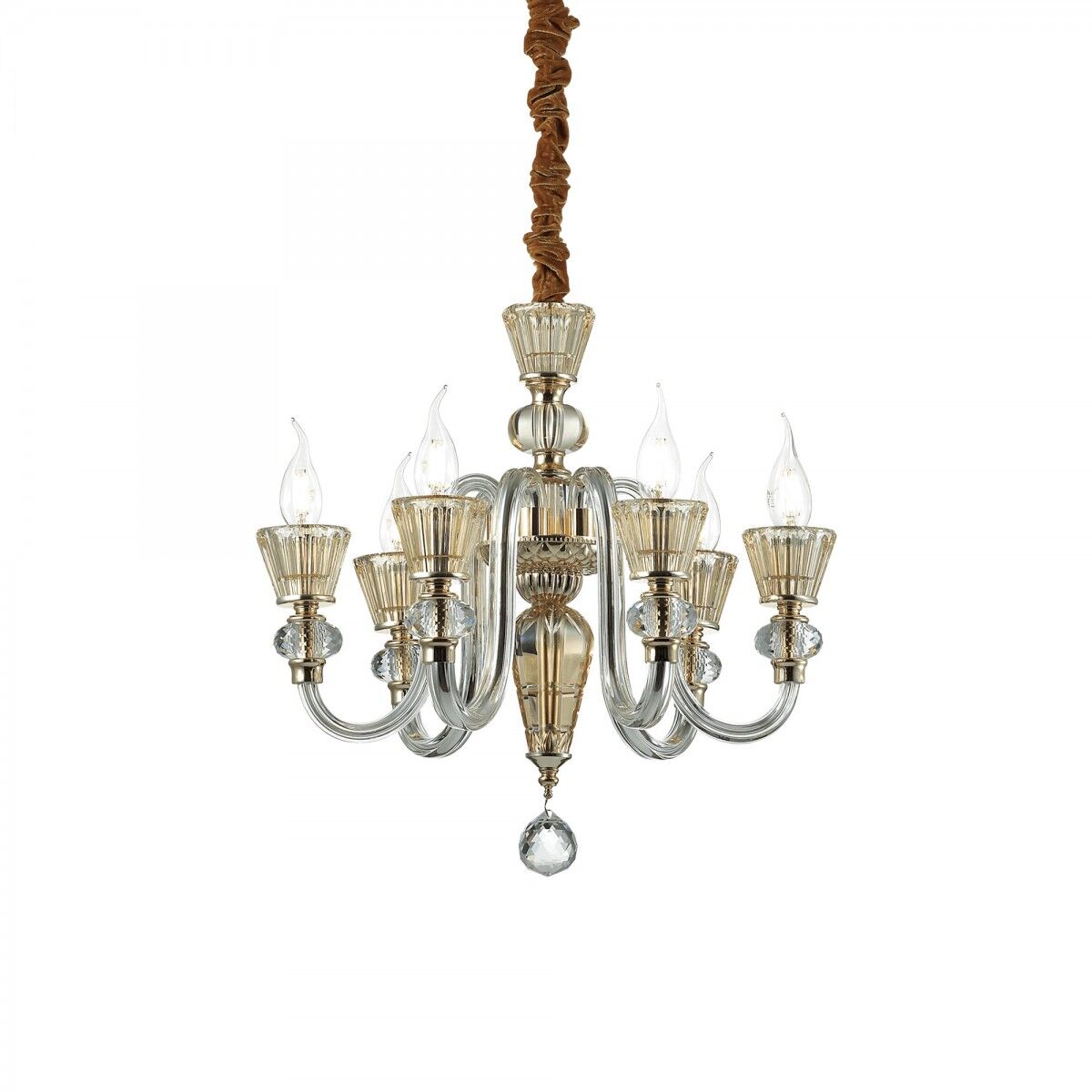 Ideal lux závěsný lustr Ideal Lux Strauss SP6 140605 6x40W E14 - luxusní serie