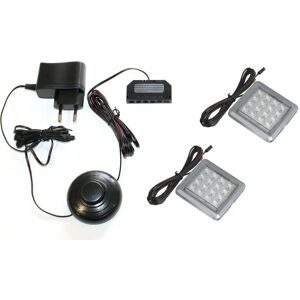 Höffner LED- Unterbauspot, 2er Set ¦ weiß ¦ Maße (cm): B: 6 H: 6 T: 1