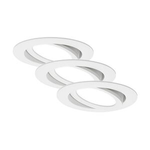 Di-Ka LED Einbauleuchte Flat-In 3er Set weiß Ø 10,6 cm 7W, neutralweiß