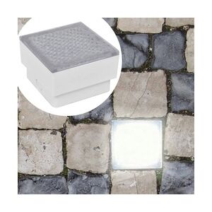 vidaXL 2 x LED Boden-Einbauleuchte 100 x 100 x 68 mm