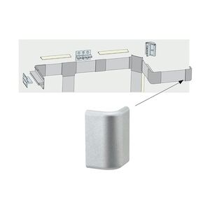 Paulmann LED Strip Profil Duo Verbinder End Cap 2er Pack Alu matt 70274