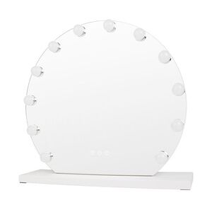 UNIQ UNIQ London Runder Kosmetikspiegel mit 12 LED-Lampen und Touch-Funktion – Weiß weiss