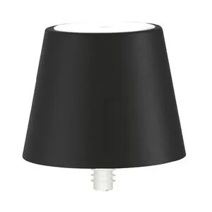 Poldina STOPPER LED-Lampe von Zafferano, wiederaufladbar und tragbar, schwarze Farbe