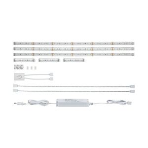 Paulmann MaxLED 500 LED Strip Warmweiß Küchenset Basisset  1,8m beschichtet  3x3,1 / 3x0,6W 136lm/m  2700K 20VA 79838