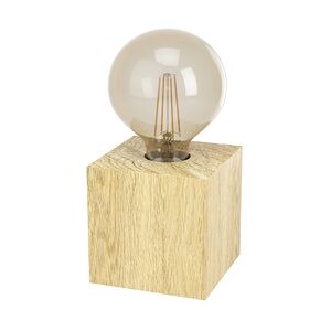 Eglo Tischleuchte Prestwick 2 holz 9,5 x 9,5 cm E27, max. 40 W