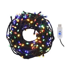 vidaXL Lichterkette mit 400 LEDs Mehrfarbig 40 m 8 Lichteffekte