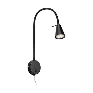 Briloner LED Wandleuchte Tusa schwarz 5W, warmweiß