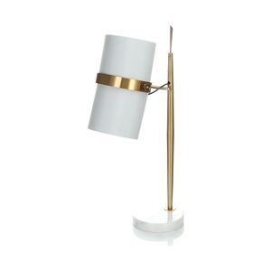 Kayoom Tischlampe Annabela 200 Weiß / Gold