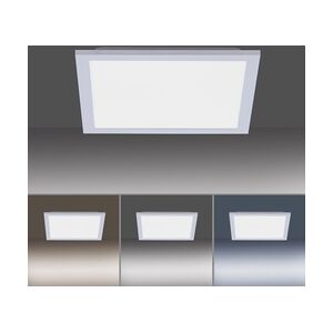 Just Light. JustLight LED Deckenleuchte Flat silber 29,5 x 29,5 cm dimmbar