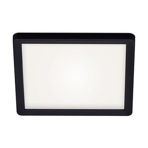 Briloner LED Panel Slim 19 cm, schwarz, utraflach