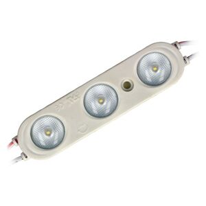 LED LINE 5x Stück 2,5W 3-LED Modul Kaltweiß 237 lm 12V DC SMD 2835 IP65 Wasserdicht 88x21x10mm für LED Beleuchtung, DIY, Licht Kette