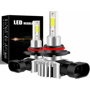 TOVBMUP 9005 LED-Scheinwerfer-Umrüstsatz, 60 w, superhell, 6000 k, 12000 lm, weiße Autoscheinwerfer, verbesserte COB-Chip-Umrüstlampe,