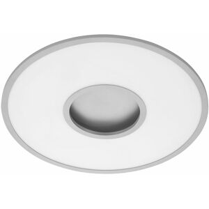 Briloner Deckenleuchte Schlafzimmerleuchte Deckenlampe Wohnzimmer mit Fernbedienung, Memory Funktion cct, Metall chrom, led 40 Watt 3800 Lumen warm-kaltweiß,