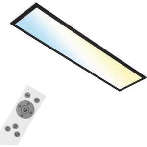 Cct led Panel Briloner leuchten piatto s, 28 w, 3000 lm, IP20, schwarz, Kunststoff-Metall, Dimmbar, cct, 100 x 25 x 6,6 cm