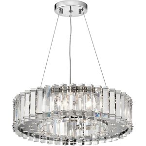 Crystal Skye - 8 Light Chandelier Chrome Finish, G9 - Elstead